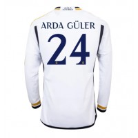 Pánský Fotbalový dres Real Madrid Arda Guler #24 2023-24 Domácí Dlouhý Rukáv